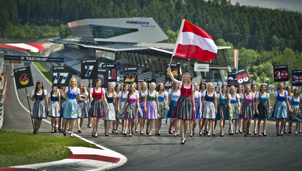 Red Bull's "Formula Unas" at their team building day the the Red Bull Ring in Austria ahead of the Austrian Grand Prix