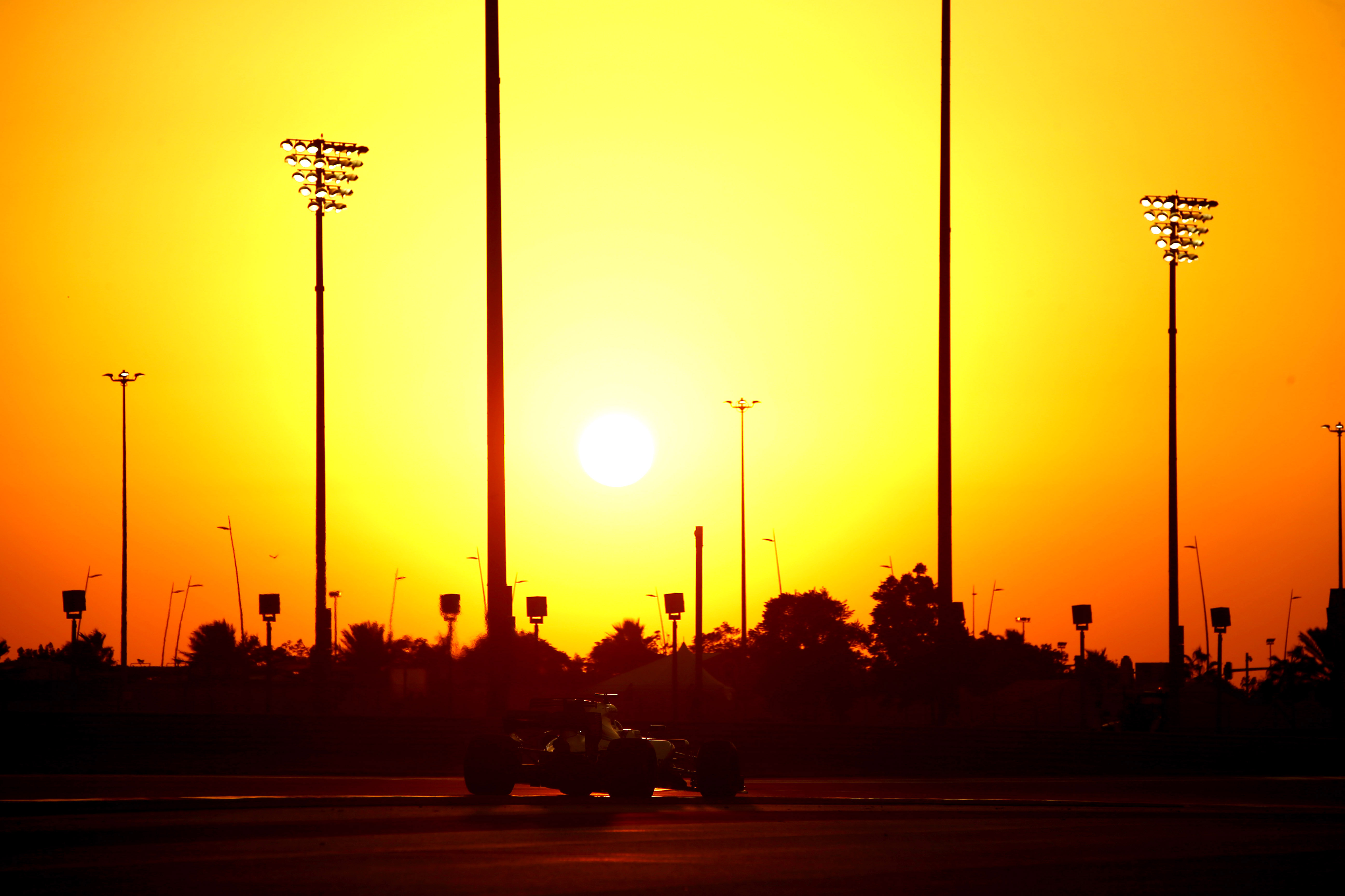 Williams on track at the Yas Marina Circuit in Abu Dhabi