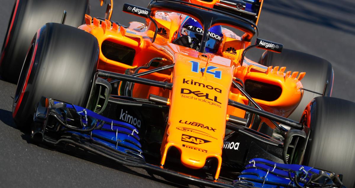 Fernando Alonso testing 2018