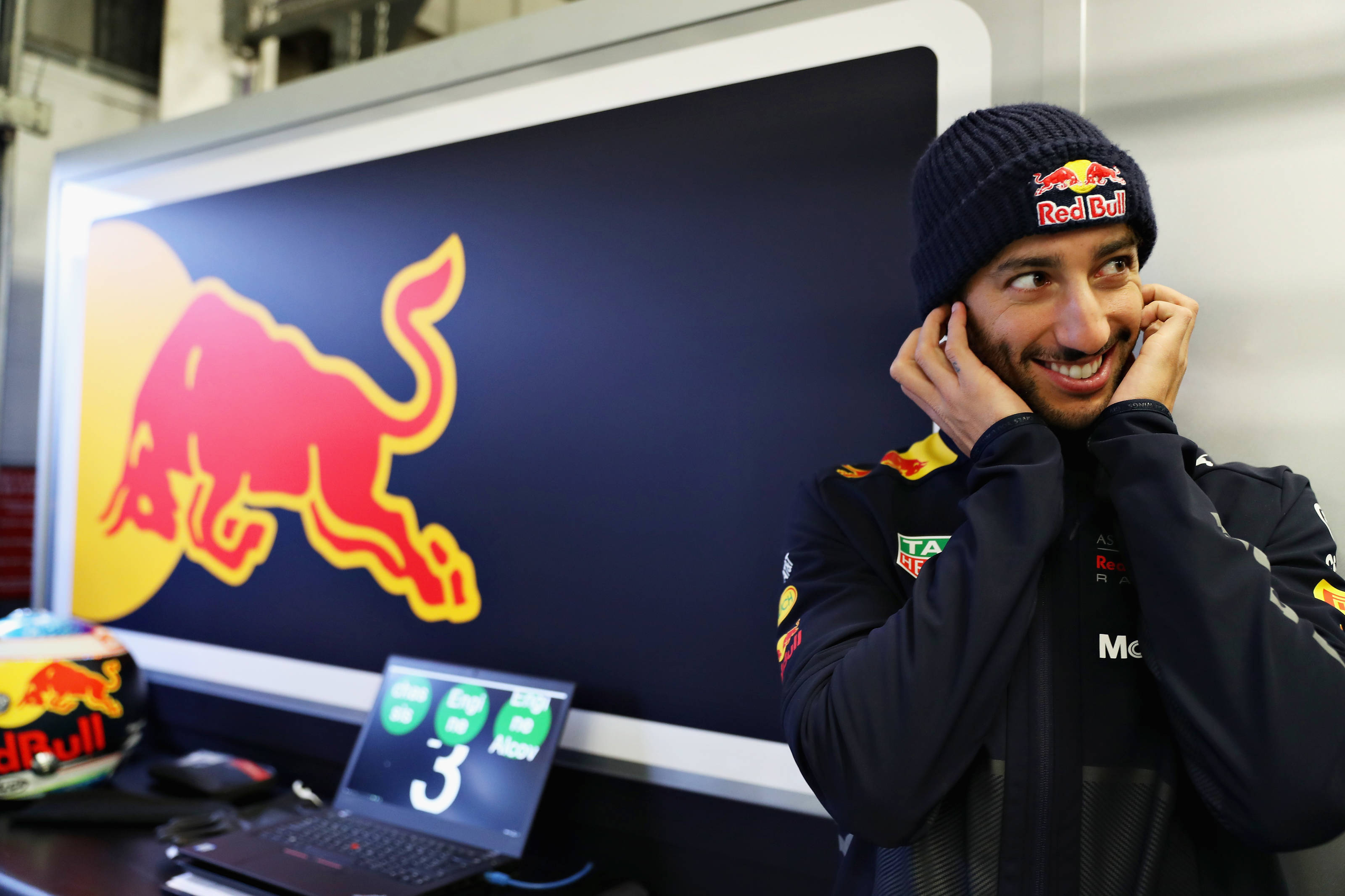 Daniel Ricciardo testing