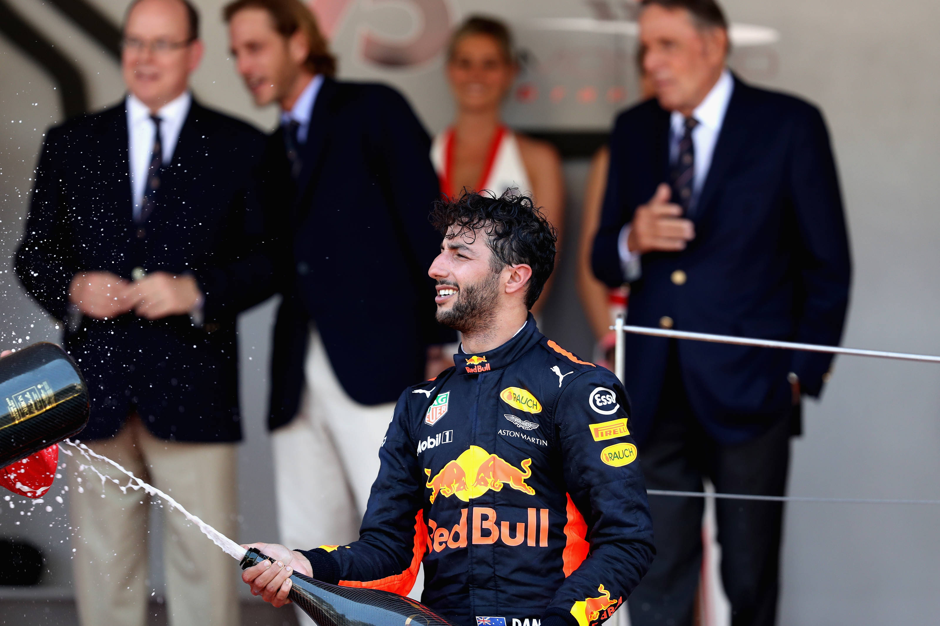 Daniel Ricciardo Monaco podium 2017