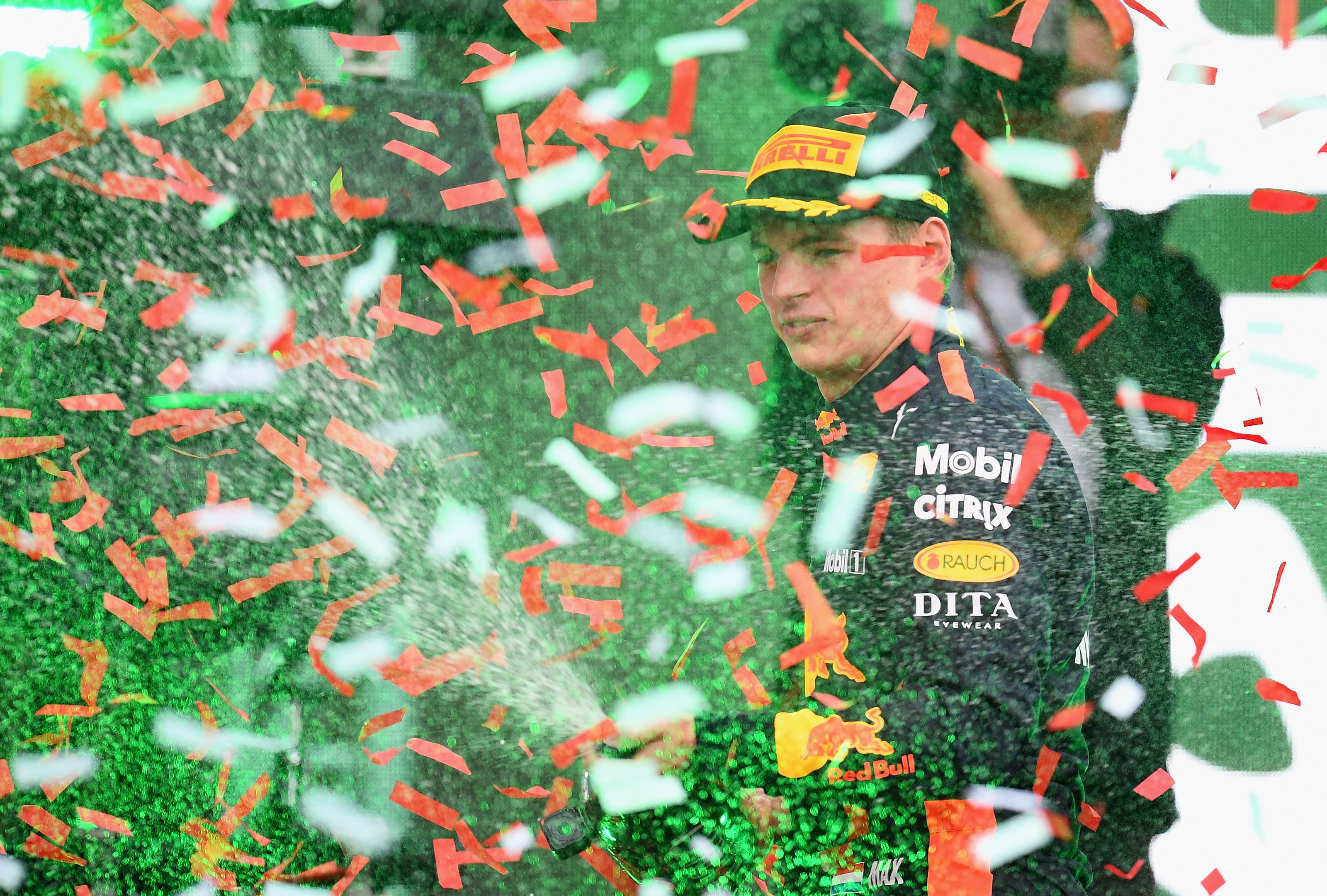 max verstappen podium mexico 2018