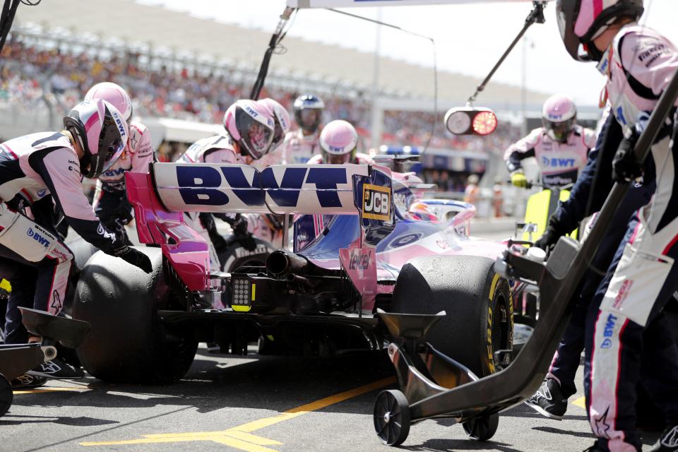 racing point pitstop france 2019